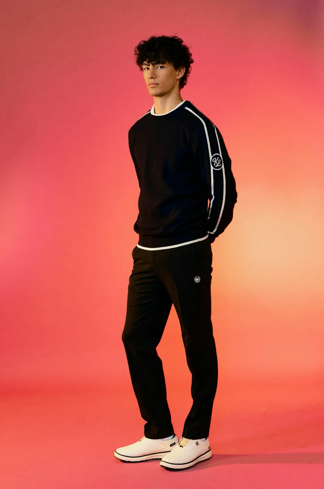 Men's Wool Blend Slim Fit Crewneck Knit