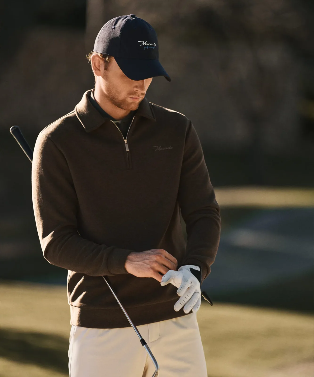 Hayes Long Sleeve Zip Polo