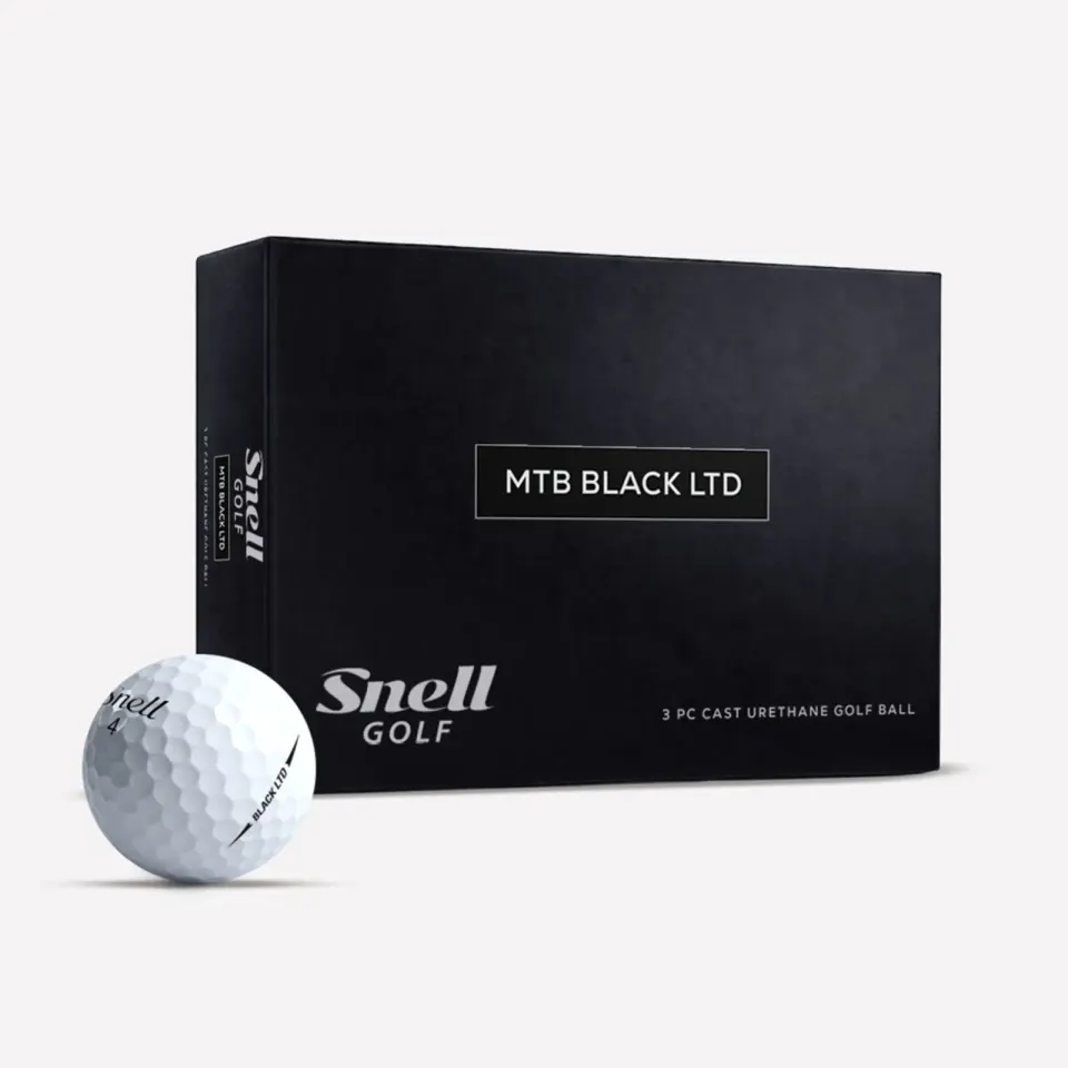 Snell MTB Black LTD box with a white ball
